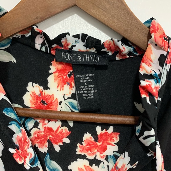 Rose & Thyme floral blouse - Picture 3 of 9